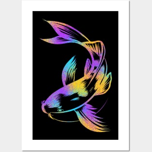 Colorful carp Posters and Art